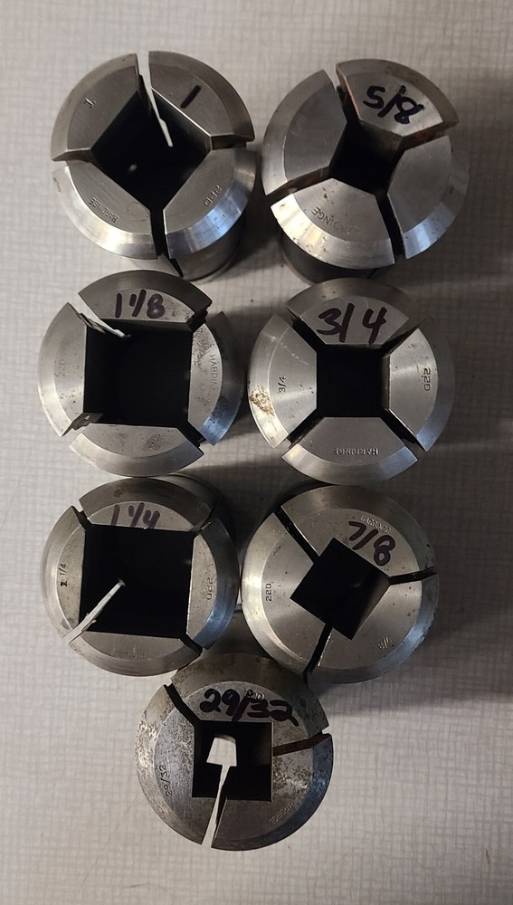 ASST SIZE 22D SQUARE COLLETS