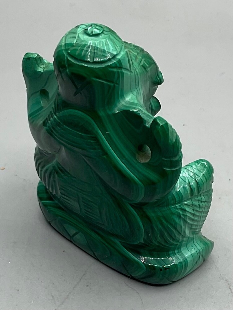NATURAL GREEN MALACHITE FIGURINE