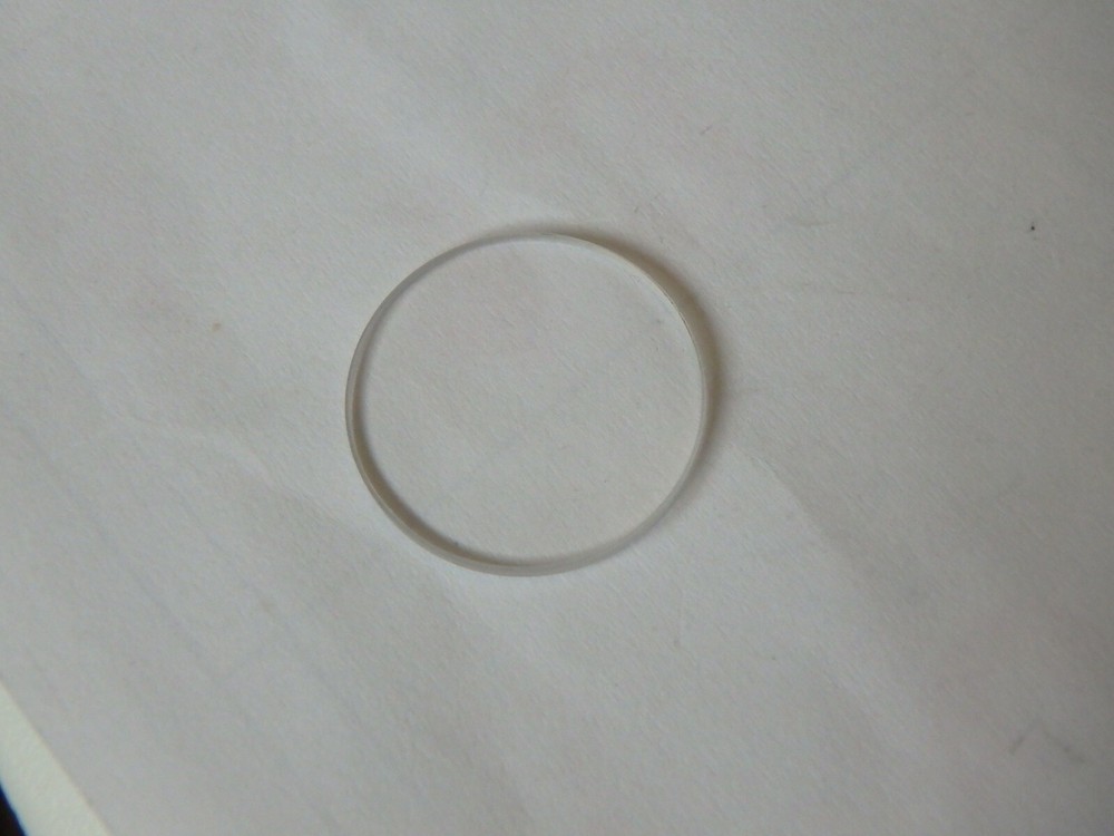 19mm Circular Quartz Disc - about 1.5mm thick - New