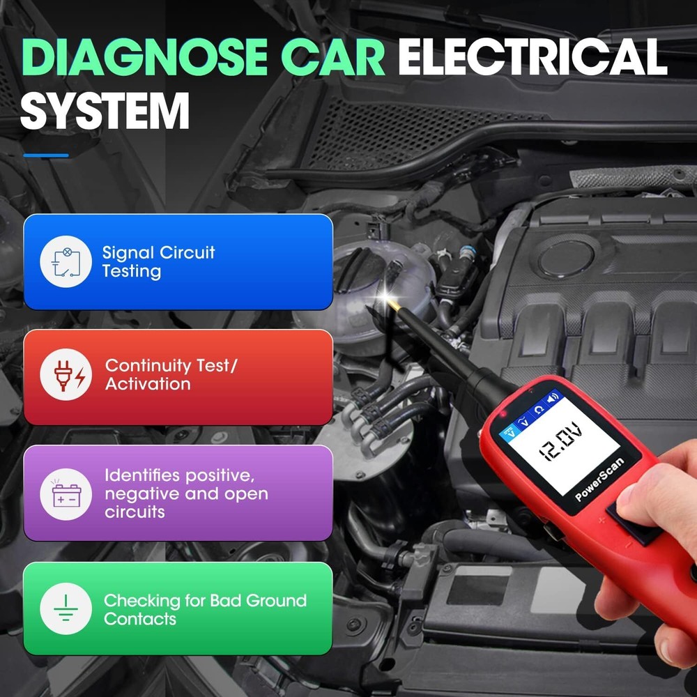 Autel PowerScan PS100 Electrical System 12V - 24V Auto Circuit Tester Scanner