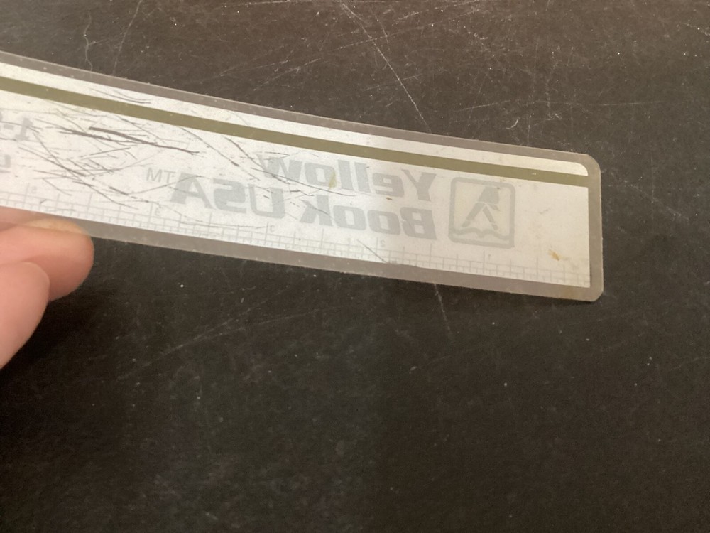 Yellow Book USA Plastic 8" Advertising Ruler