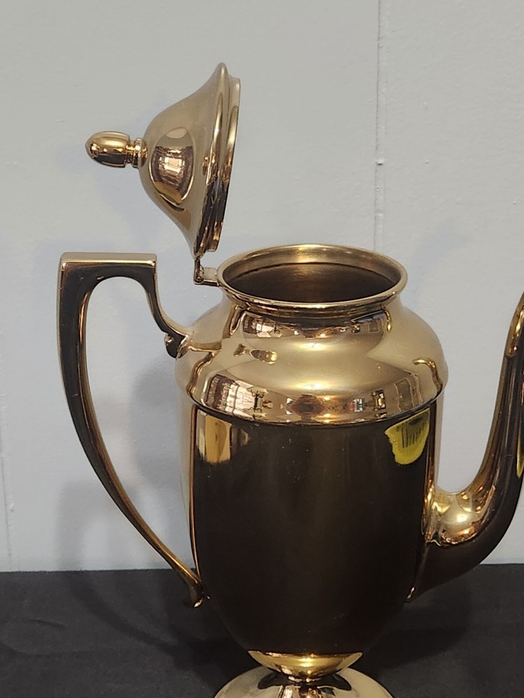 Vintage Dirilyte Durigold Art Deco 10" Tall Coffeepot