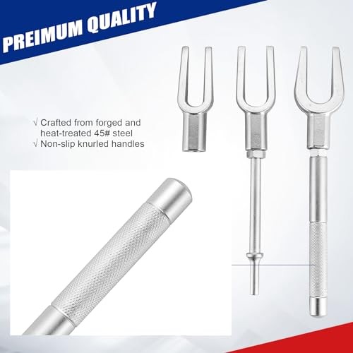5Pcs Ball Joint Separator Set, Pickle Fork Tool Set, Tie Rod Removal Tool for