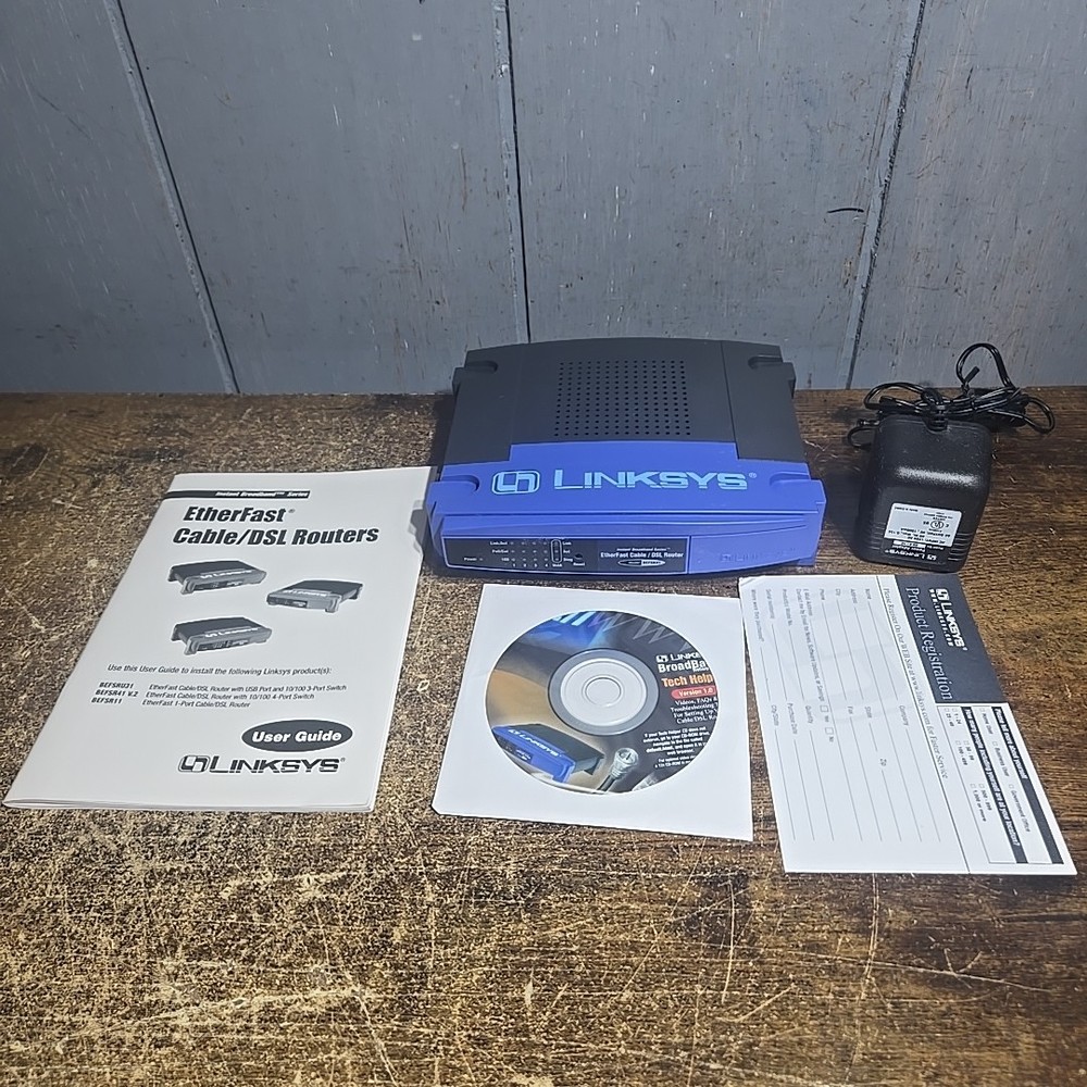 Cisco Linksys EtherFast Cable/DSL Router With 4-Port Switch Model BEFSR41
