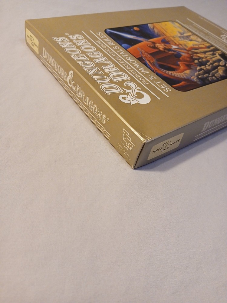 Dungeons & Dragons Immortal Rules Boxed Set BECMI Very Fine Condition