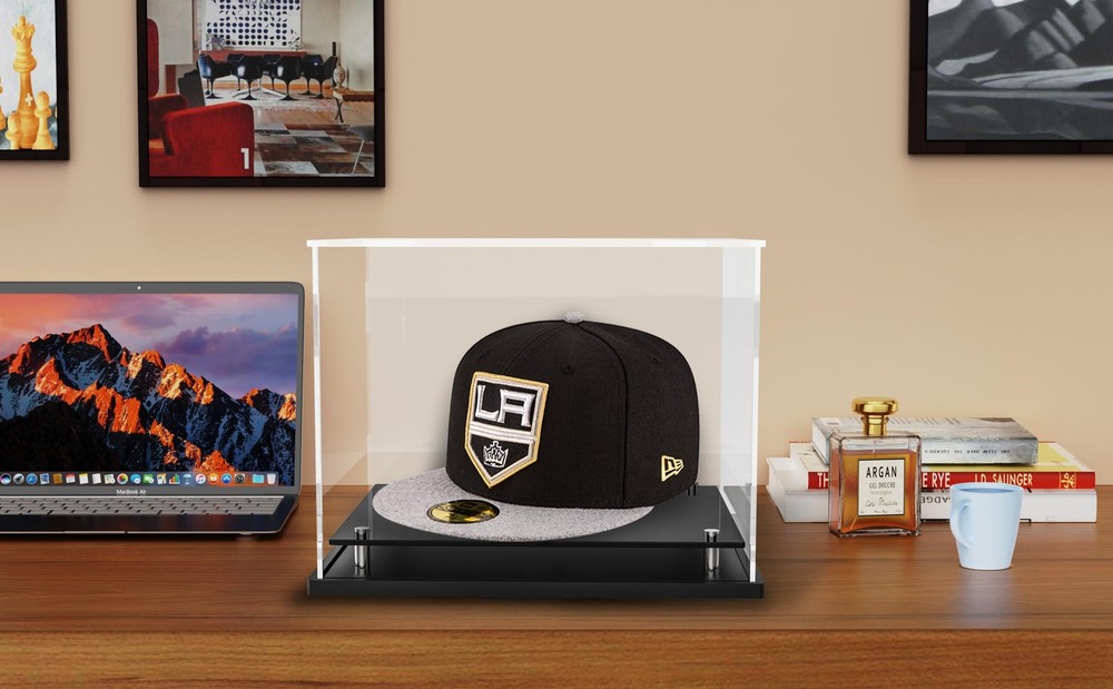 Acrylic Hat Display Case â€“ Fits Signed Baseball Cap Snapback Mini Helmet
