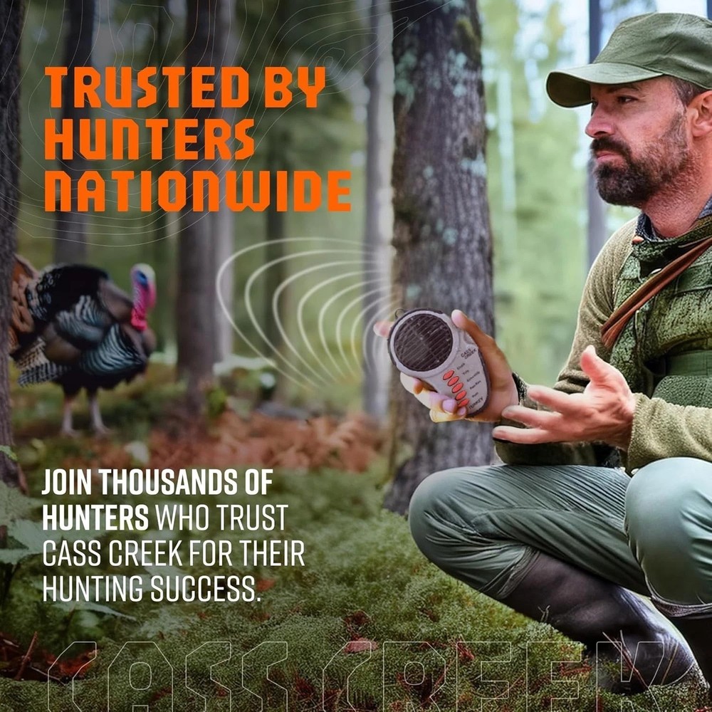 Ergo Call, Handheld Electronic Hunting Call, Compact Design, 5 Authentic Call...