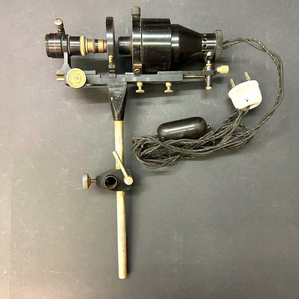 RARE 1920 ANTIQUE MICROSCOPE ORIGINAL CASE ACCESSORIES BERLIN GERMANY MARKED