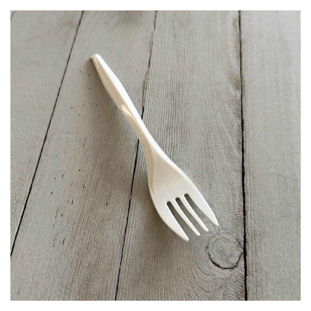 Boardwalk FORKPPMW Polypropylene Plastic Fork Cutlery - White (1000/Carton) New
