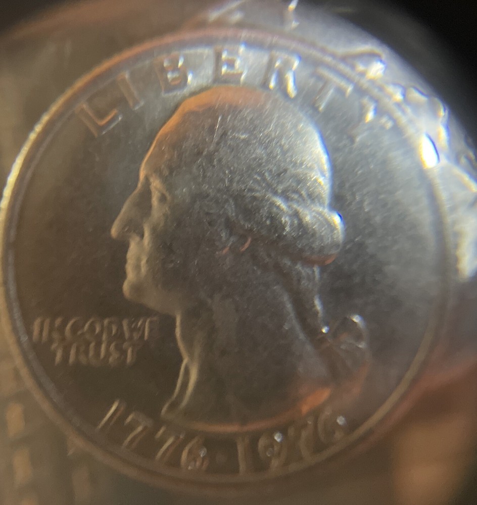 1976 DDR-Bicentennial Quarter-ERROR-Doubling On “DOLLAR”