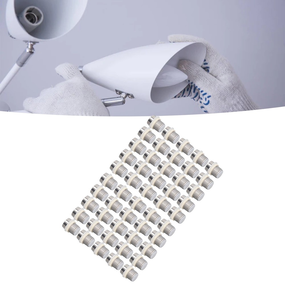 50 Set LED Holder Chrome Plated For Panel Mount Light Diode 10mm Popular