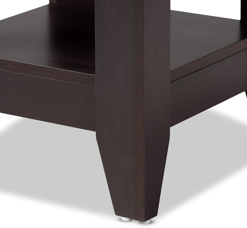 End Tables One Size Dark Brown