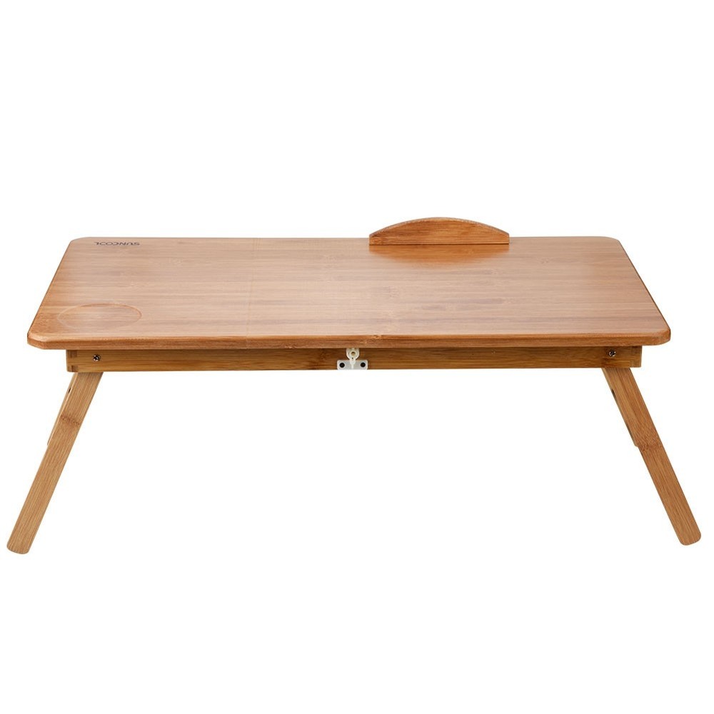 Foldable Bamboo Laptop Desk Height Notebook Stand Bed Sofa Table with