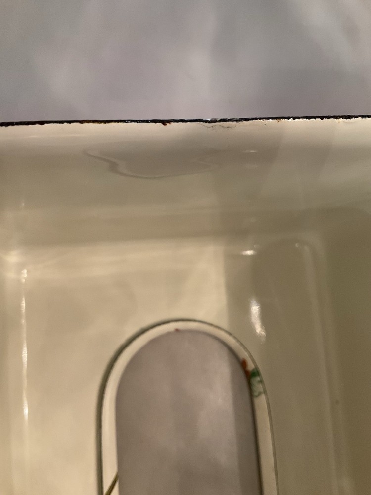 Mackenzie Childs Flower Garden Rectangle Enamel Tissue Box
