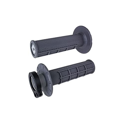Half Waffle V2 MX Lock-On Grips - 2 & 4-Stroke (Graphite)