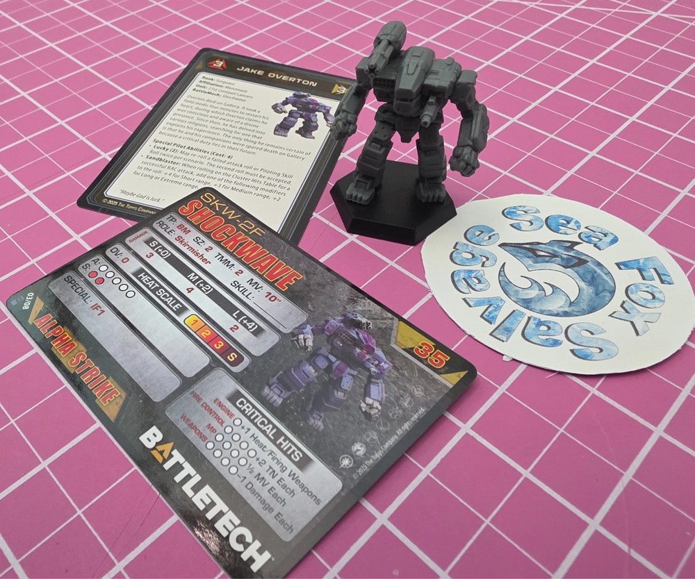 BattleTech SHOCKWAVE Mech -- 21st CENTAURI LANCERS COMMAND LANCE - Exclusive!