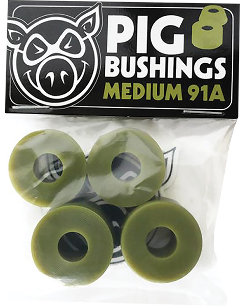 PIG BUSHINGS 91a MEDIUM OLIVE GREEN 2pr