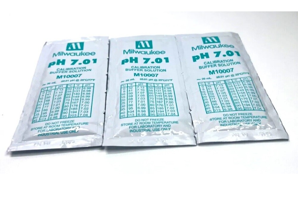 3x 20ml pH 7 Buffer Solution/Fluid - for Digital Meter/Tester Calibration/7.01