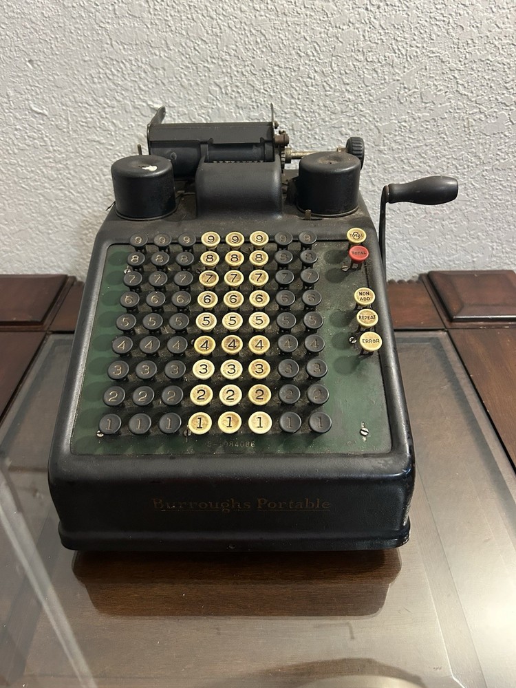 Burrough's Portable Adding Machine  Not Working Condition