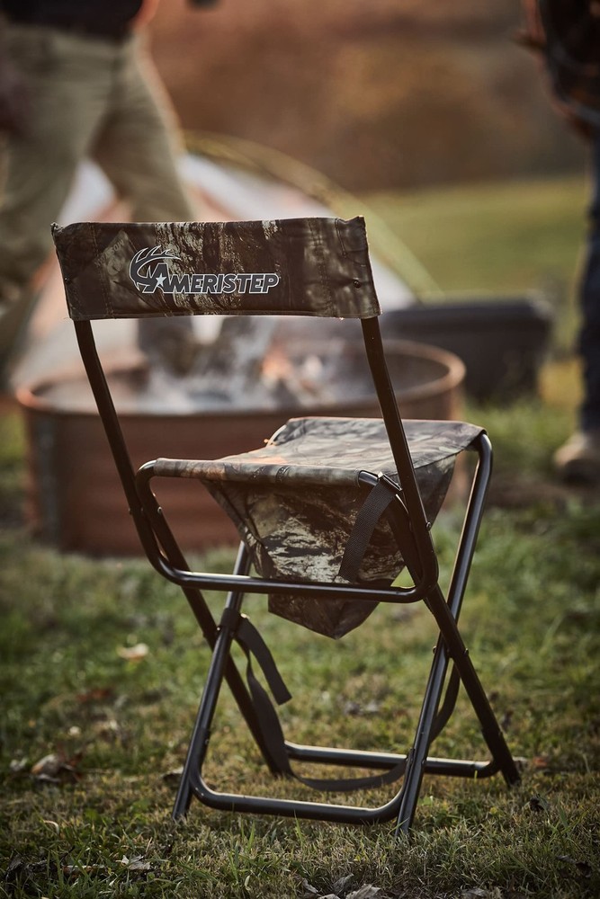 Hunting Foldable Design Portable Lightweight High-Back Blind Chair with Backr...
