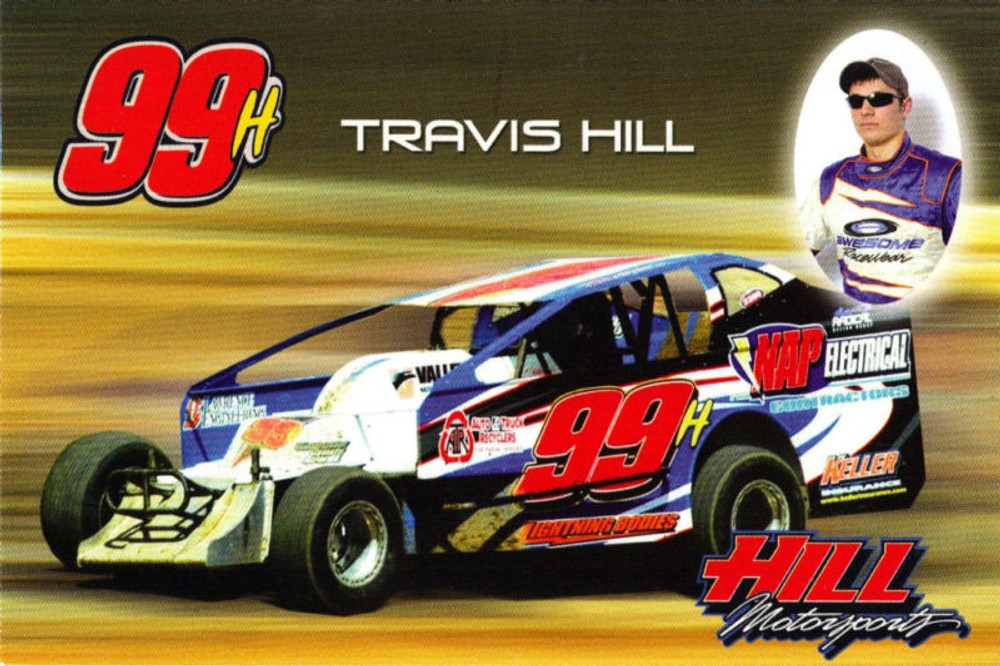 TRAVIS HILL 2009 NAP ELECTRICAL MODIFIED POSTCARD