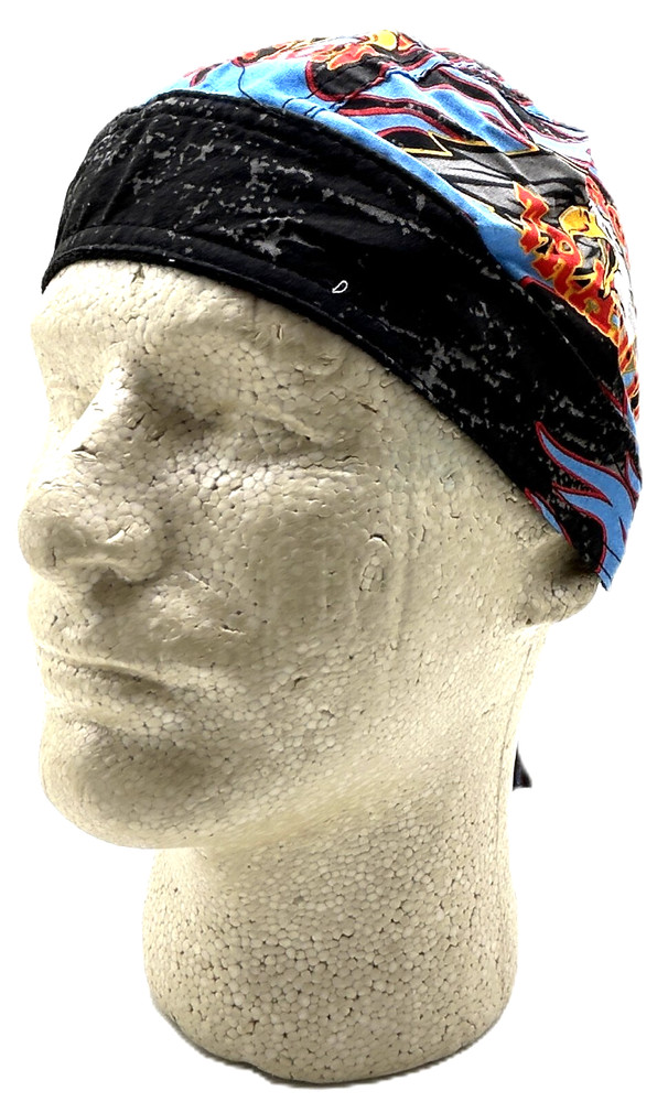 Iron Tradition Eagle Deluxe Headwrap Doo Rag Skull Cap with Sweatband