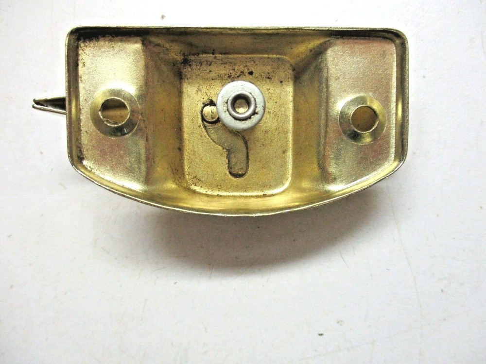 Sliding Window Pull Tight Sash Cam Lock Bright Satin Brass Vintage See Condition