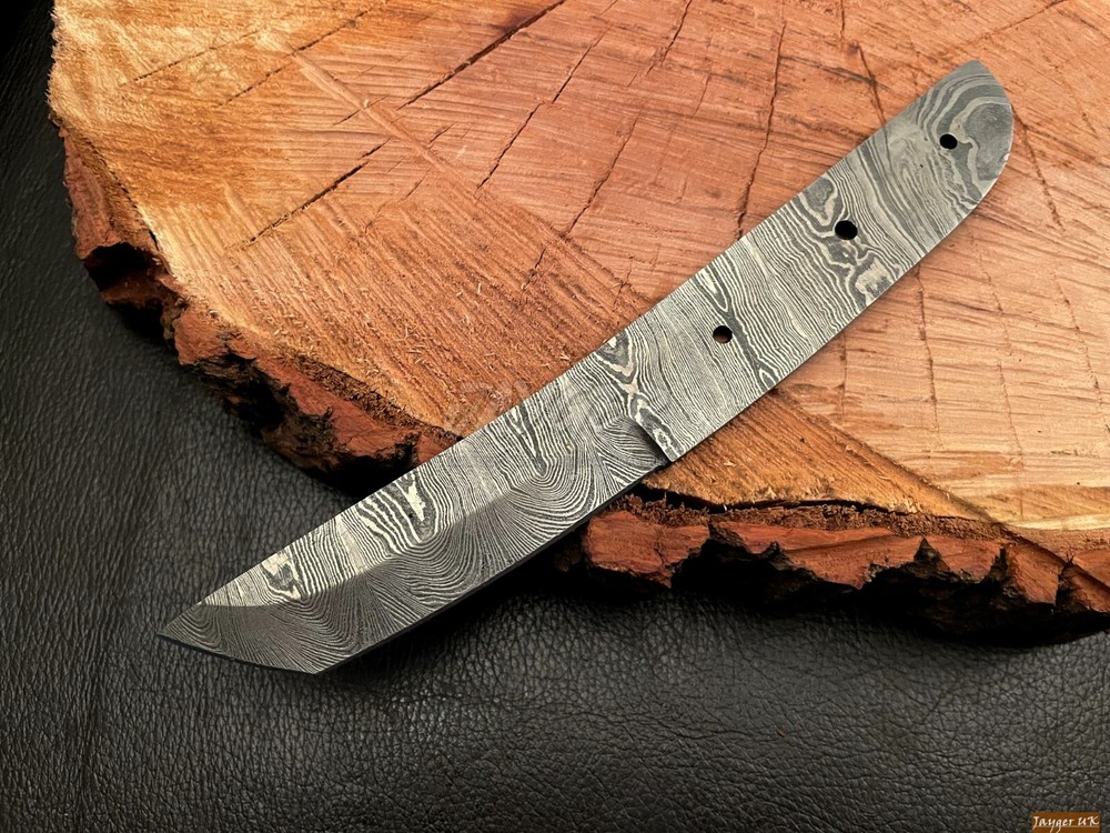 Handmade Pattern Welded Damascus Steel Tanto Blank Blade-Klinge-Lame-B21