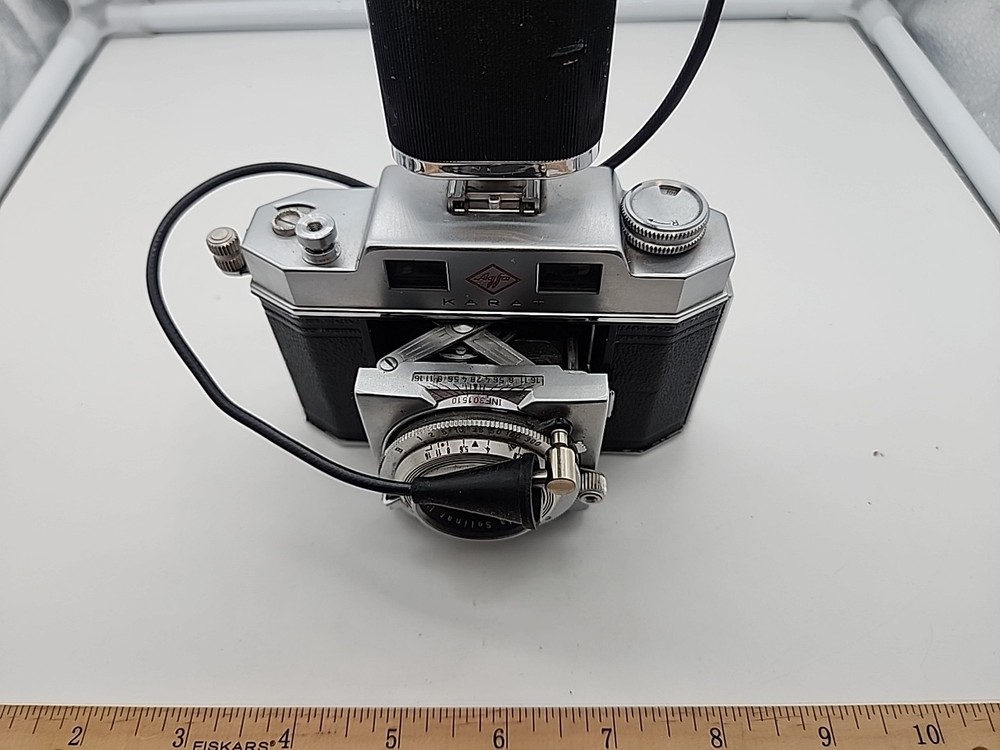 Vintage Agfa Karat Folding 35mm Camera – Solinar Lens – Untested