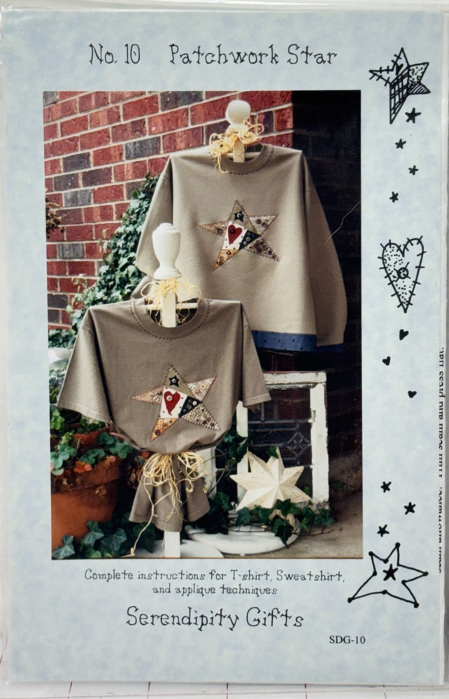 Patchwork star Pattern Applique quilt t-shirt, Sweatshirt