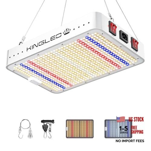 KingLED KP1000 LED Grow Lights with Yield LEDs 2x2ft Coverage Full KING1000