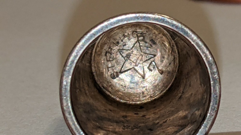 Waite Thresher Sterling Silver Thimble