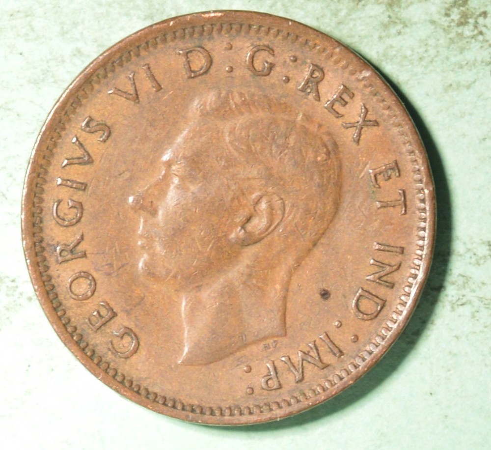 1947 - Canada Penny ERROR - Mortar Set - INV#Z-192
