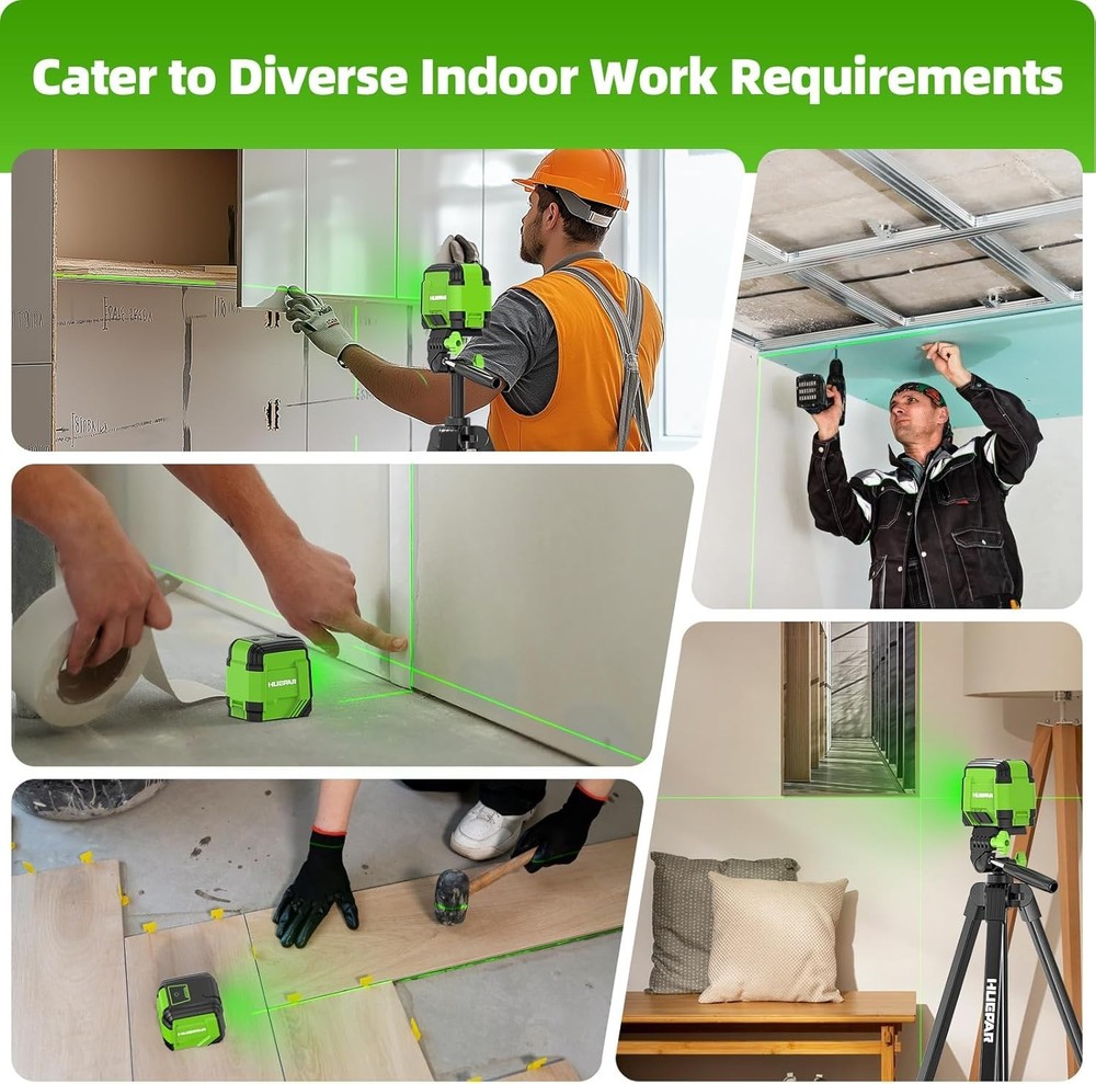 Laser Level with 60in Tripod & 98ft Range for Stunning Home Projects