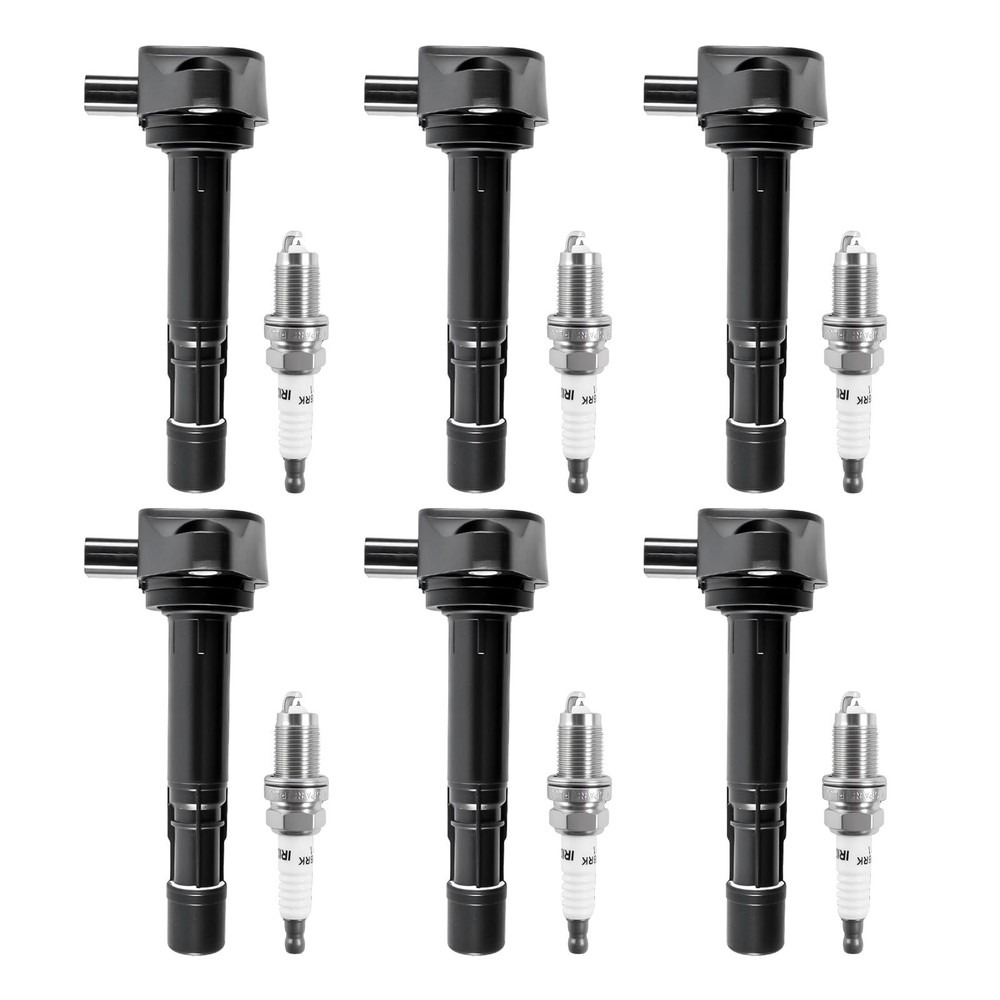 UF400 6pcs Ignition Coil Pack Iridium Spark Plugs for Honda Ridgeline Pilot 2...