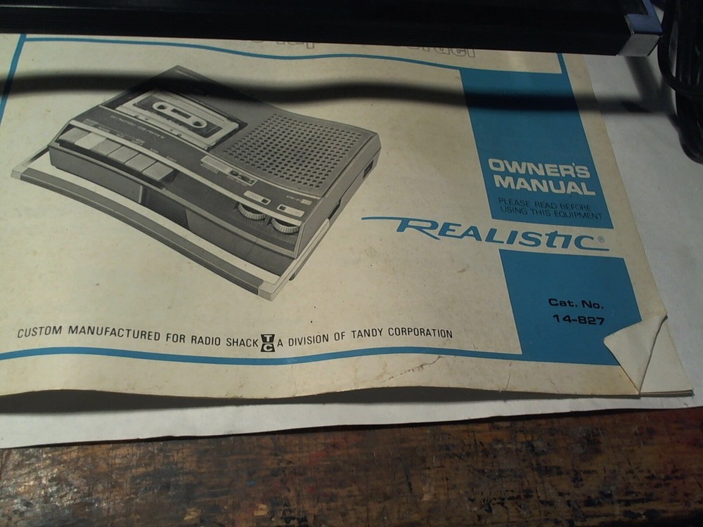 Realistic Cassette Recorder Player model# CTR-21