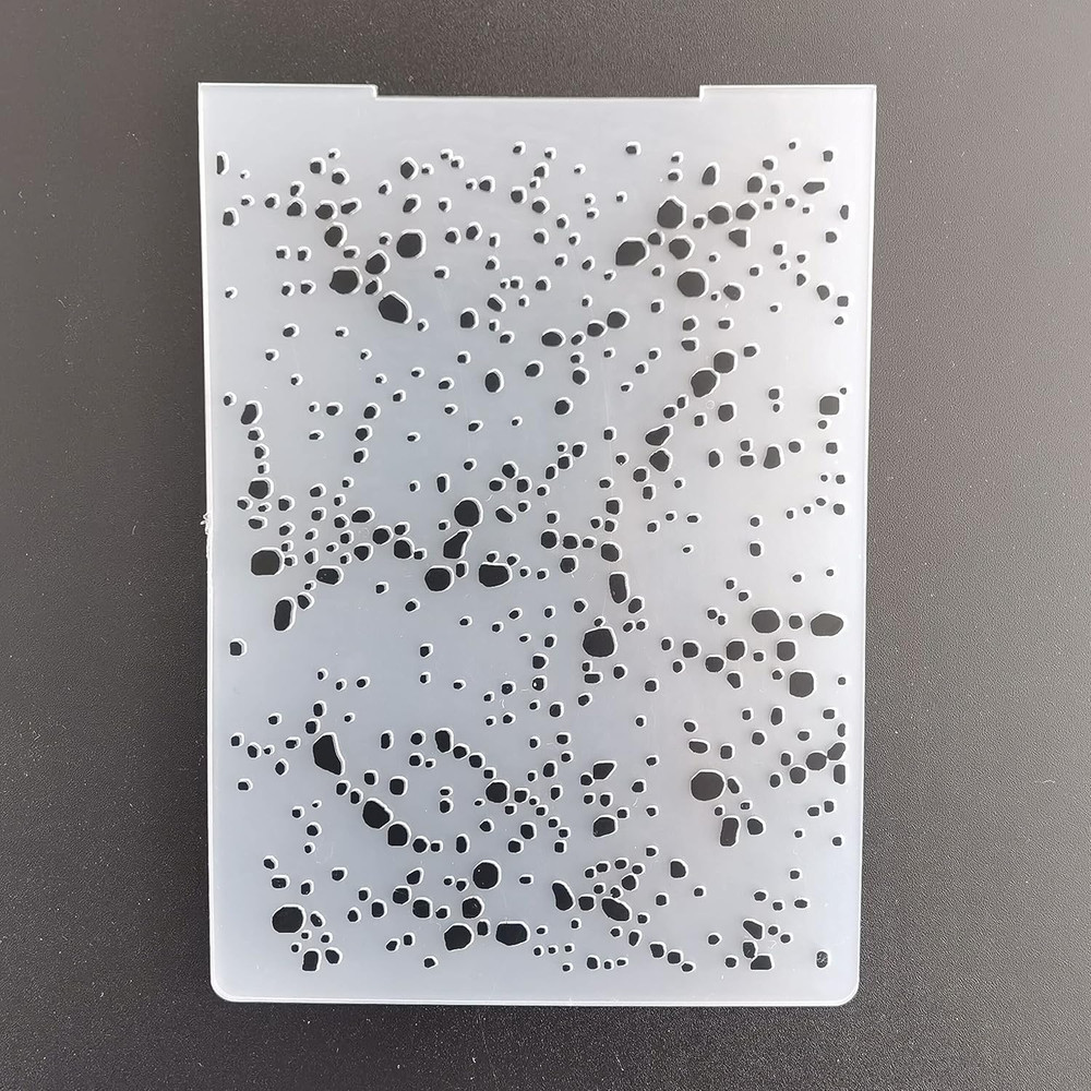 Merry Christmas Raindrop Spring Dot Plastic Embossing Folders for Card Making Sc