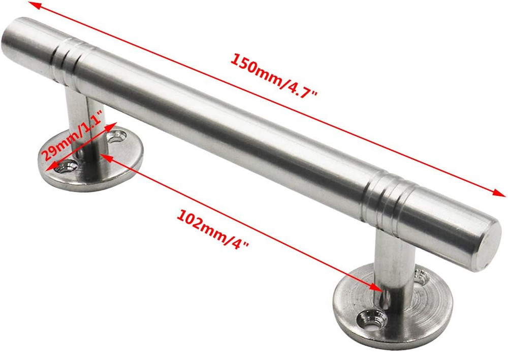 Sliding Barn Door Handle Stainless Steel Heavy Duty Solid Pull Handle - 4"/102Mm
