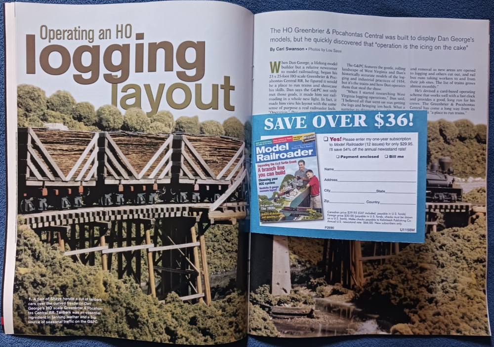 Model Railroader Magazine - August 2005 Issue - Sectional G-Scale Layout