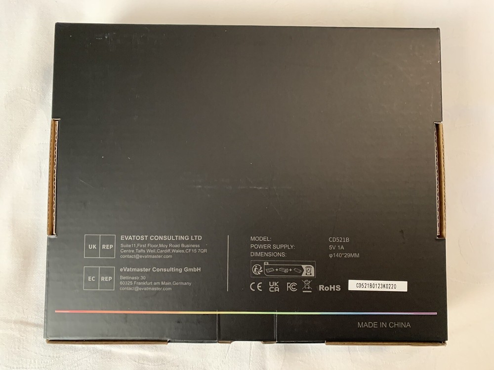 Media Player With CD And FM Station Programming Brand New Black
