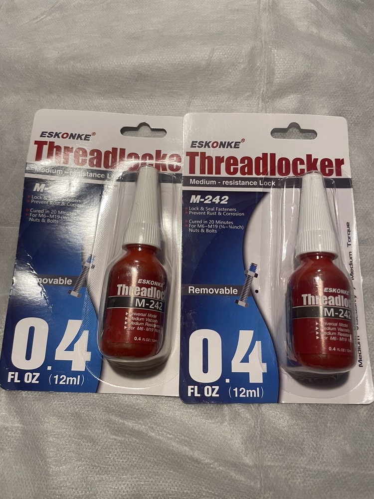 ESKONKE  Threadlocker M-242  Lot Of 3 Pack