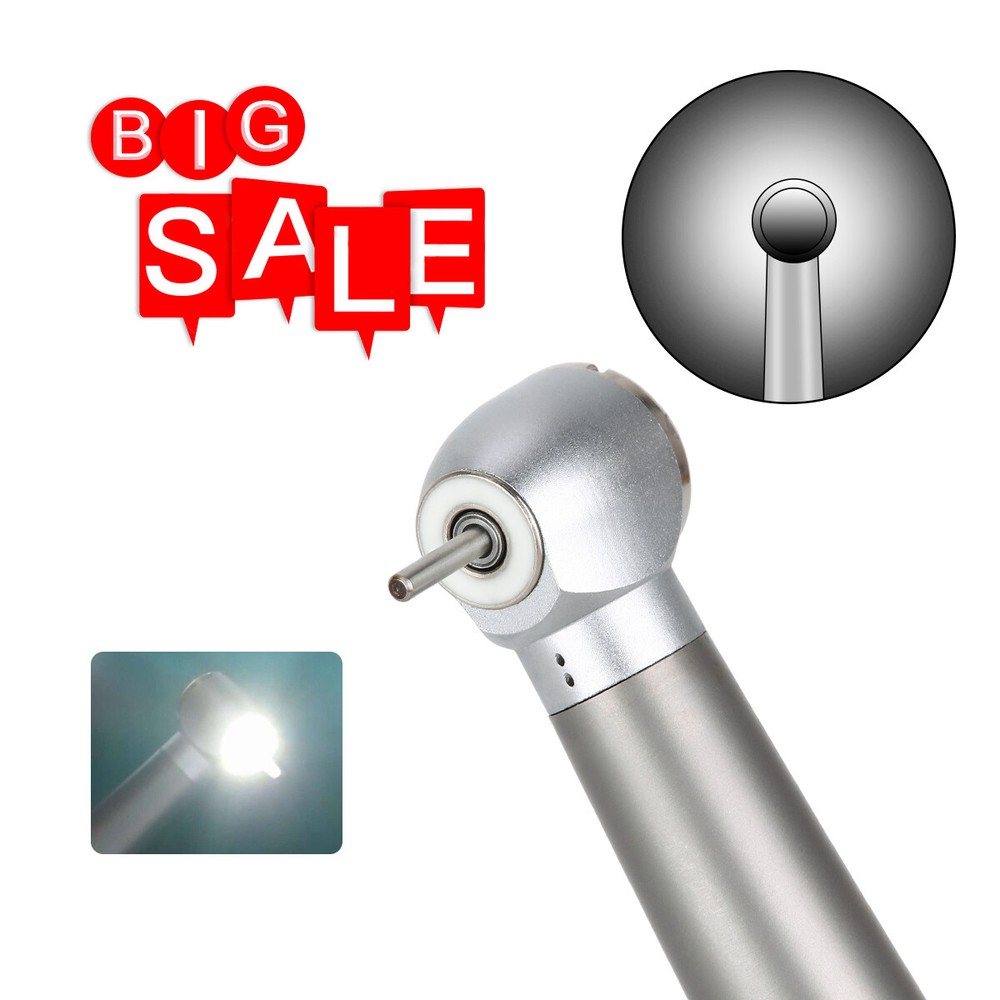 Dental LED High Speed Handpiece 4Hole E-Generator Shadowless Push