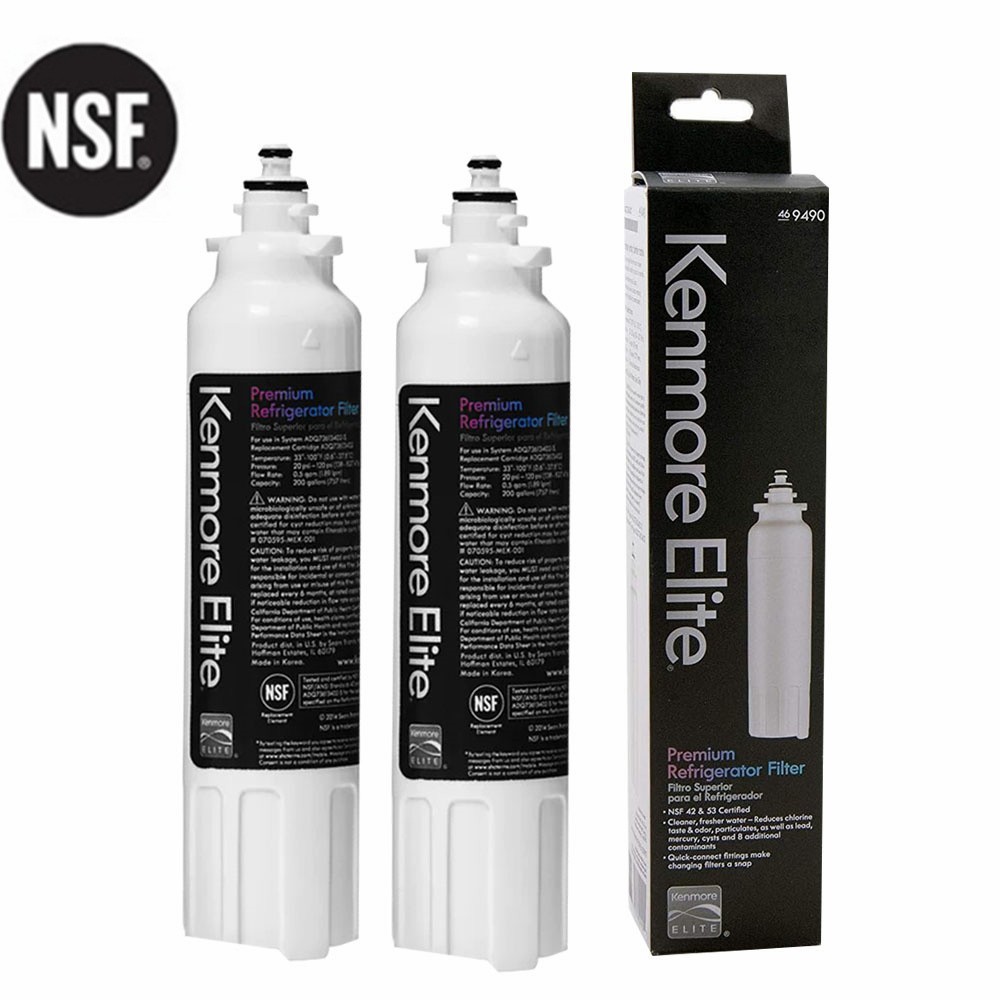 2 Pack Kenmore Elite 9490 - 46-9490, 469490, ADQ73613402 Refrigerator Water Filt