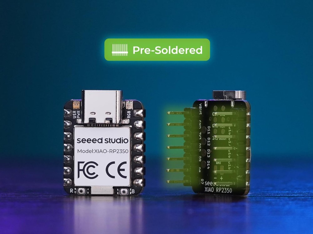 XIAO RP2350 Microcontroller Pre-Soldered Dual-Core ARM Cortex M0+ Processor