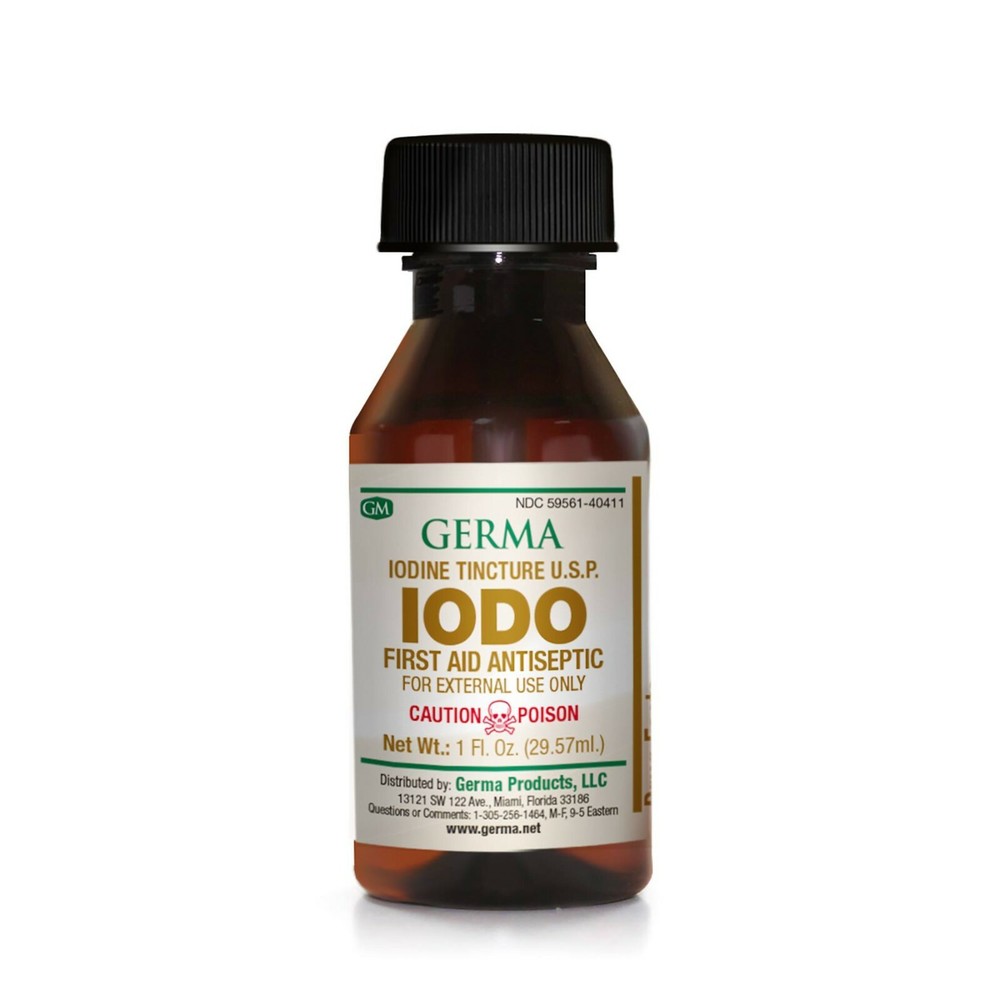Iodine Tincture Yodo Antiseptic 1 oz by Germa