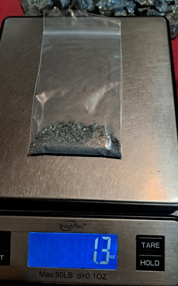 Antimony Metal Element - Fine Crush - 99.77% - 30 Grams - 1 oz.