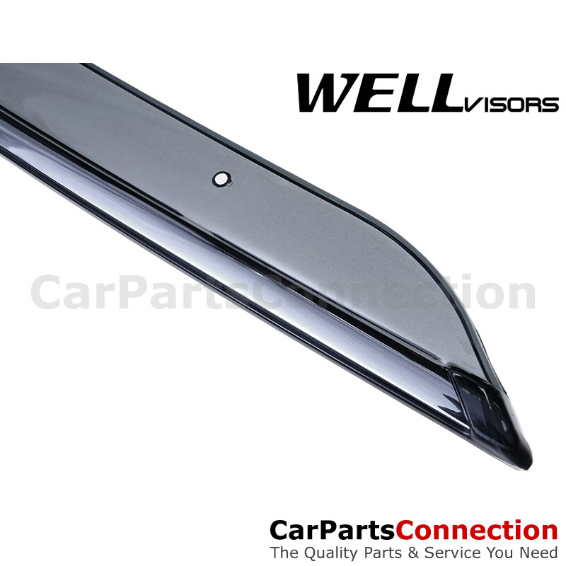 WellVisors Window Visors 95-00 For Lexus LS400 Side Deflectors Chrome