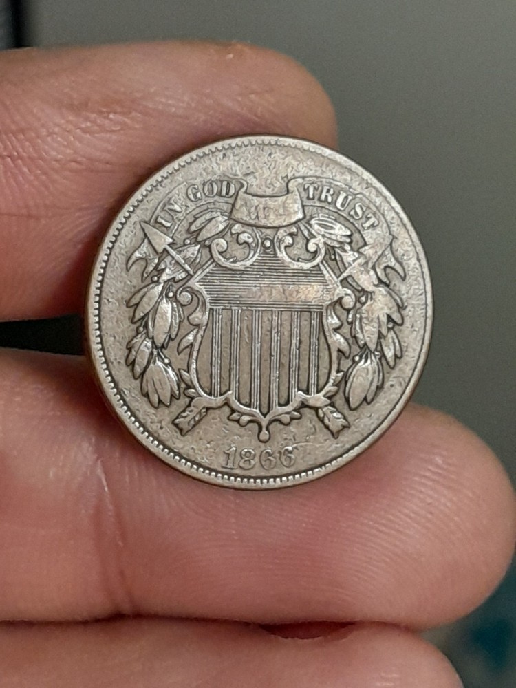 1866 Two Cent Piece
