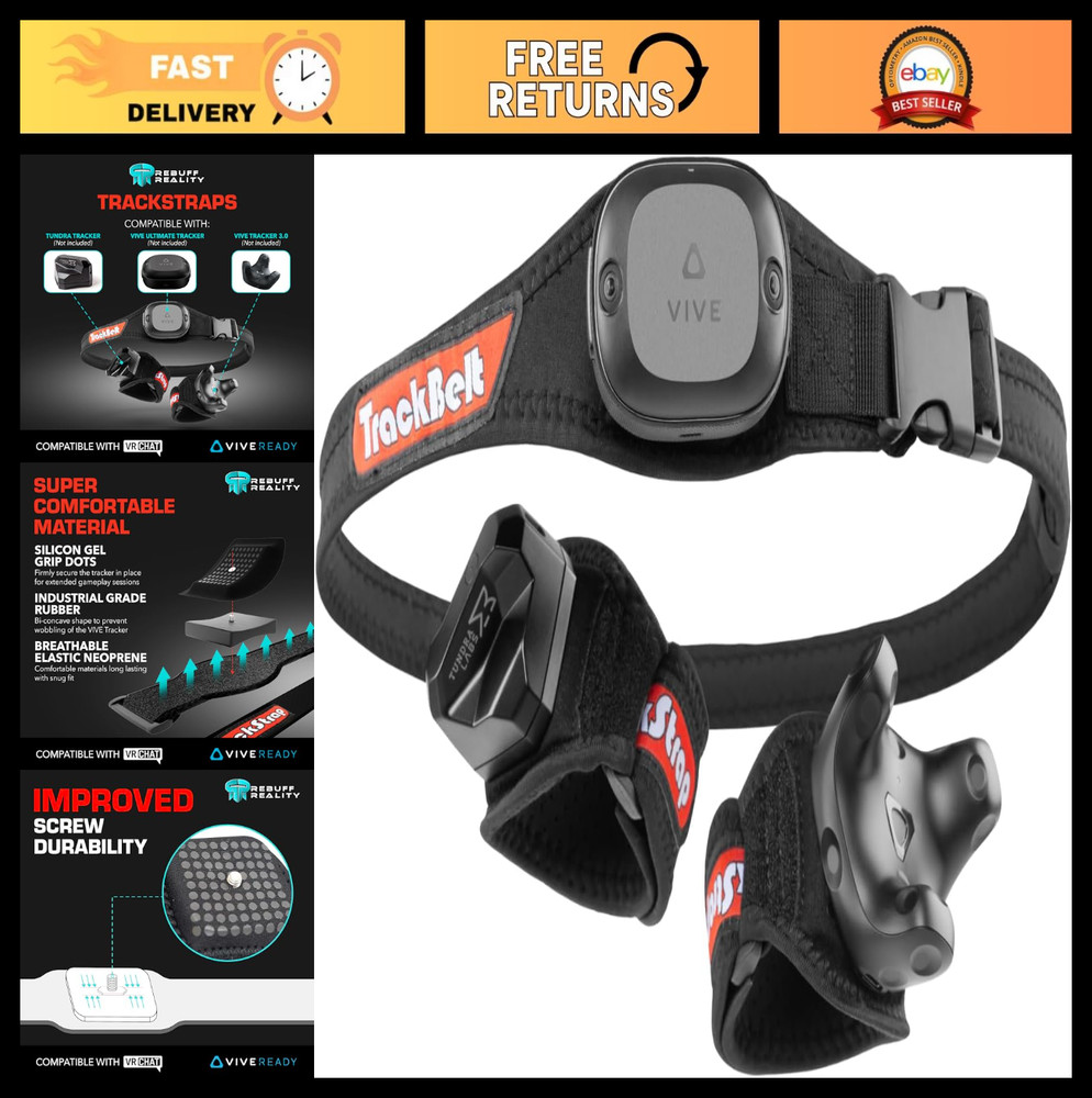 Adjustable VR Full Body Tracking Straps for Vive Tracker 3.0 & 2.0 - Motion Capt