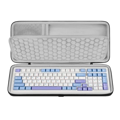 90%-96% 100 Keys Keyboard Hard Shell Case, Compatible with Aula F99,